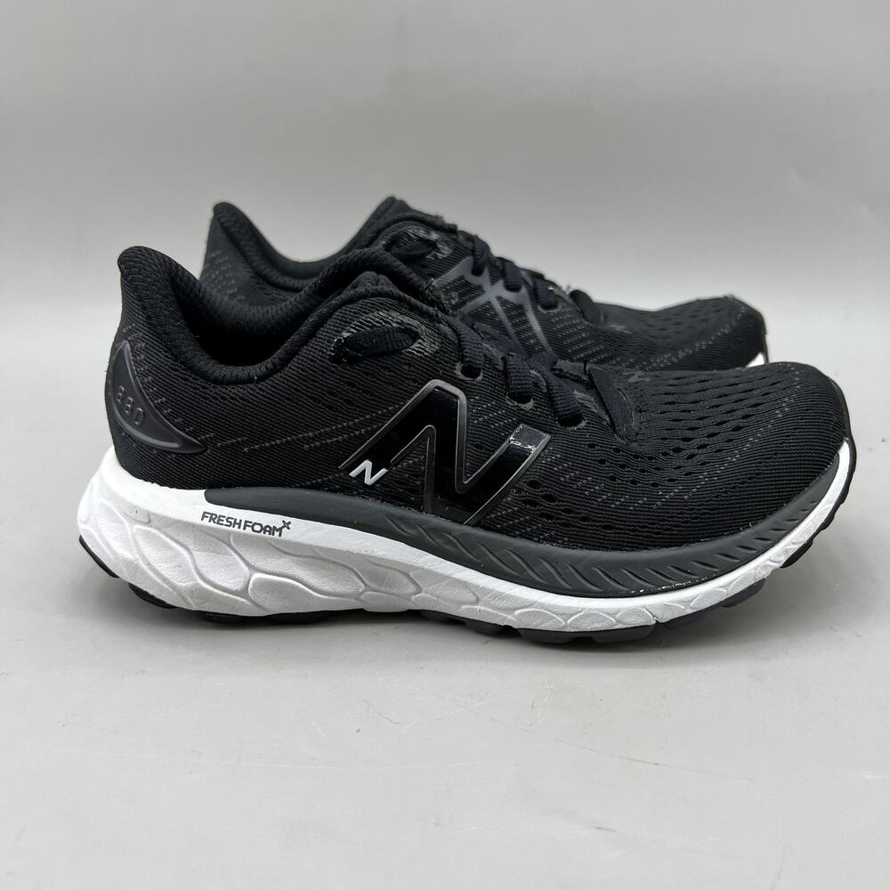 New Balance Kids Black and White Sneakers